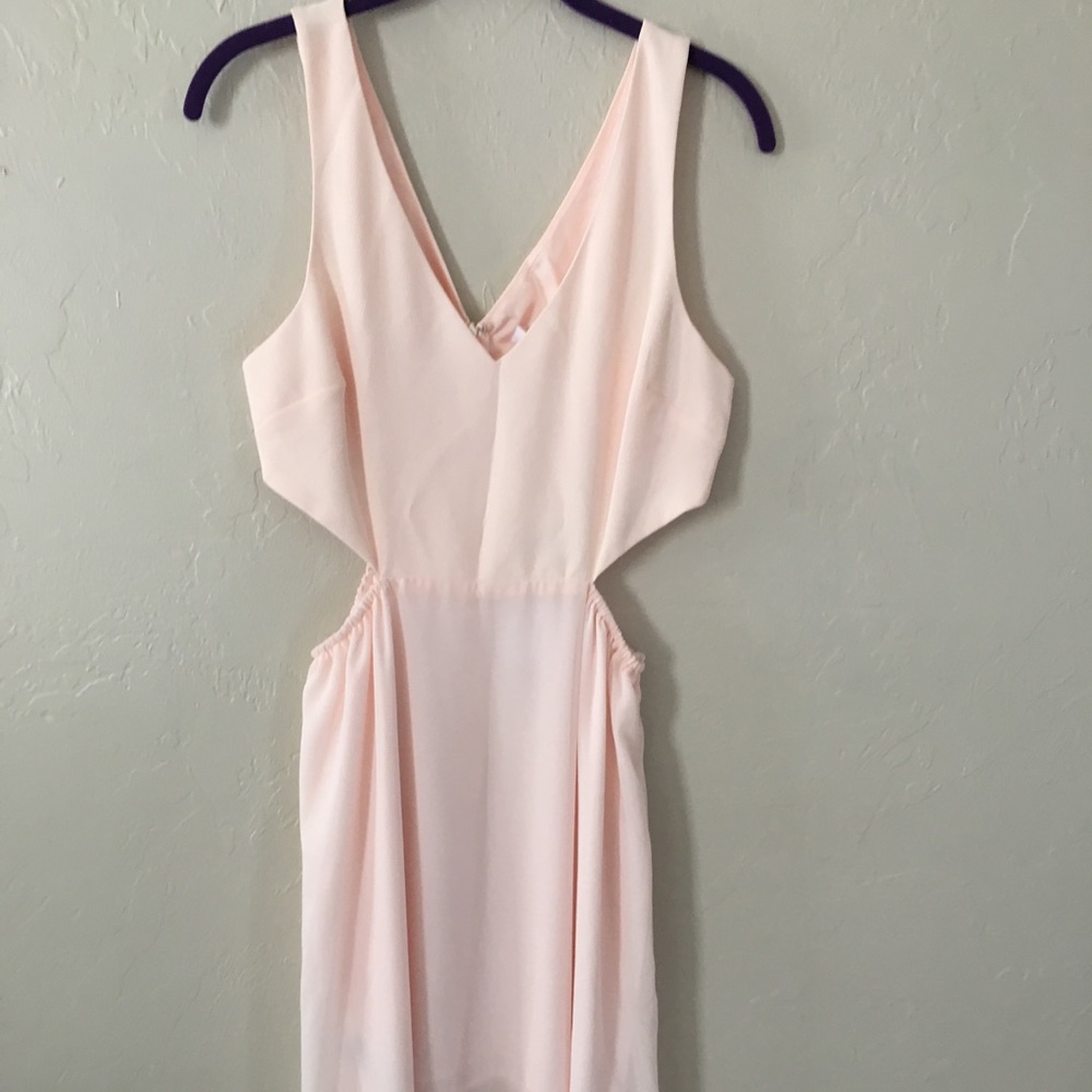 BCBG Generation Pink Side Cutout Maxi. Size 8.